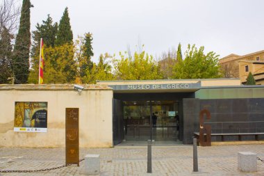 TOLEDO, İspanya - 10 Ocak 2020: Toledo, İspanya 'da El Greco Müzesi