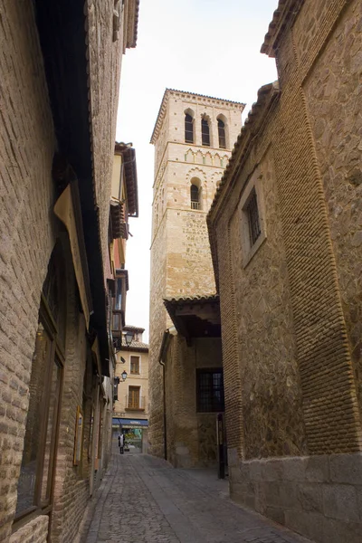 Toledo Spanien Januar 2020 Enge Gasse Der Altstadt Von Toledo — Stockfoto