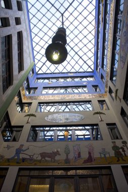 LEIPZIG, Almanya - 9 Mart 2020: Specks Hof - Leipzig, Almanya 'da eski bir alışveriş geçidi