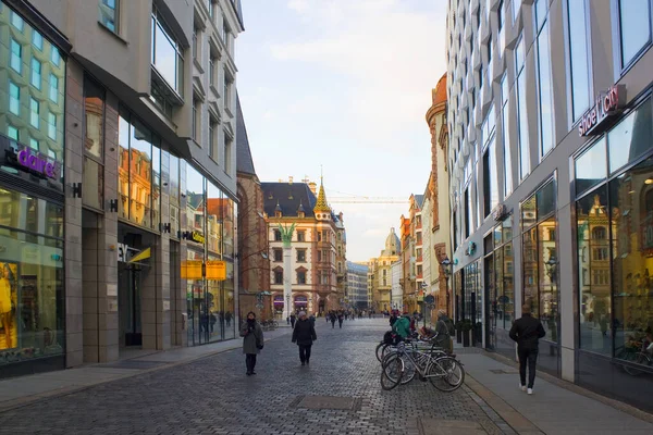 Leipzig Germany March 2020 Street Old Town Leipzig — Stock Photo, Image