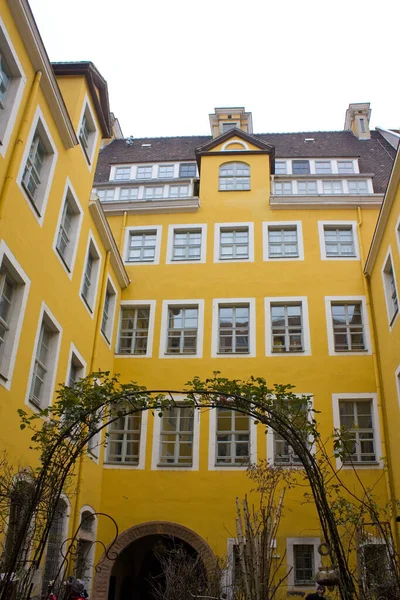 Nádvoří Starého Domu Lipsku Německo — Stock fotografie