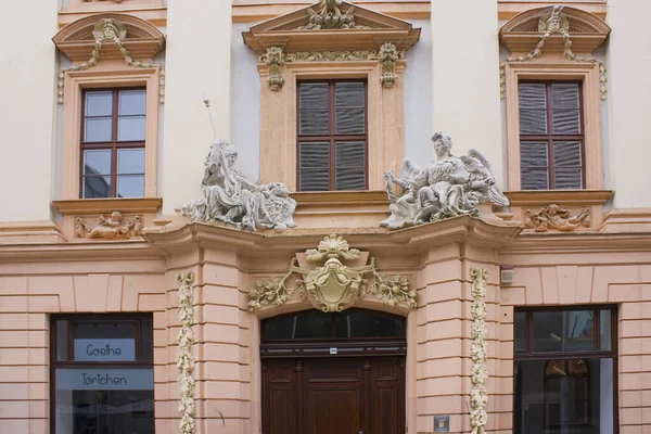 Bellissimo Edificio Nel Centro Storico Lipsia Germania — Foto Stock