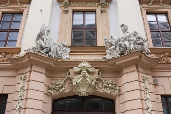 Leipzig Almanya Daki Eski Şehir Güzel Romanus Haus Binası — Stok fotoğraf