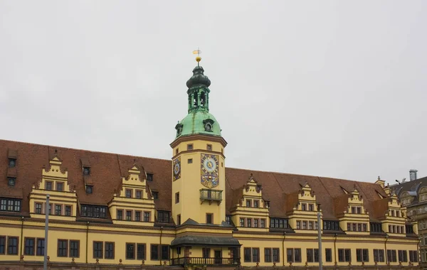 Altes Rathaus Stará Radnice Lipsku Německo — Stock fotografie