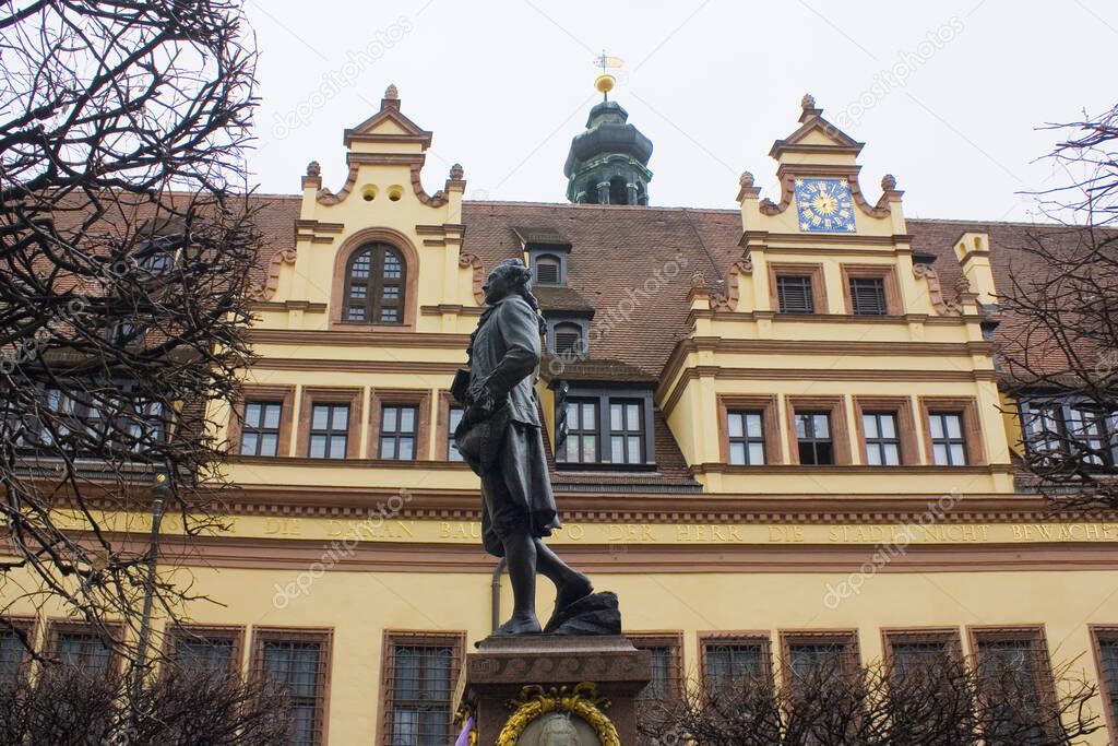Monument to Goethe in Leipzig, Germany