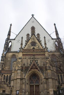 Leipzig, Almanya 'daki St. Thomas Kilisesi (veya Thomaskirche)