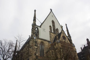 Leipzig, Almanya 'daki St. Thomas Kilisesi (veya Thomaskirche)