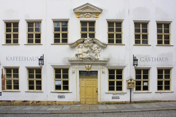 Leipzig Allemagne Mars 2020 Café Célèbre Sous Cafetière Arabe Kaffeehause — Photo