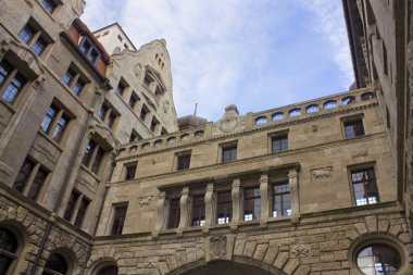 Leipzig, Almanya 'daki Yeni Belediye Binası' nın (ya da Neues Rathaus) Parçası