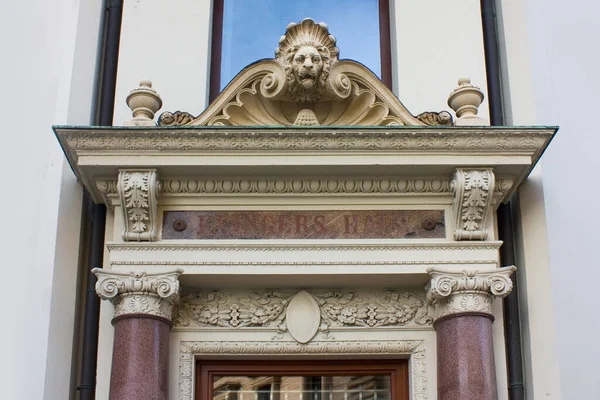 Rica Decoración Edificio Casco Antiguo Leipzig Alemania —  Fotos de Stock