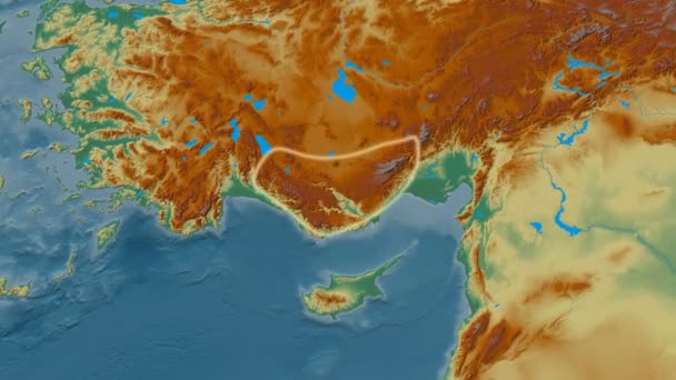 Taurus Mountains On World Map Depositphotos 137521586 Stock Video Zoom Into Taurus Mountain Range