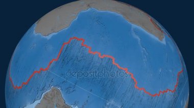 Afrika tektonik plaka. Yükselme ve bathymetry
