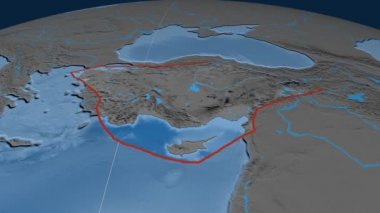 Anadolu tektonik plaka. Yükselme ve bathymetry