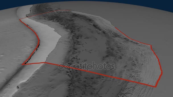 Altiplano tektoniska plattan. Höjd — Stockvideo