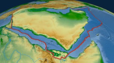 Arabistan tektonik plaka. Fiziksel