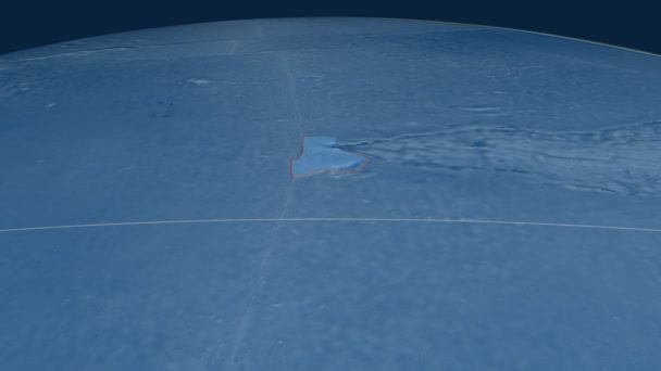 Placa tectónica de Galápagos. Imagens de satélite — Vídeo de Stock