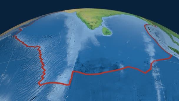 Hindistan tektonik plaka. Doğal dünya — Stok video