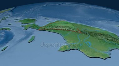 Maoke tektonik plaka. Topografya