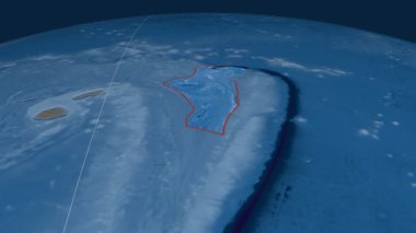 Niuafou tektonik plaka. Yükselme ve bathymetry