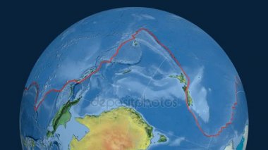 Pasifik tektonik plaka. Topografya