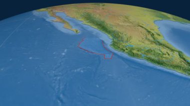 Rivera tektonik plaka. Topografya