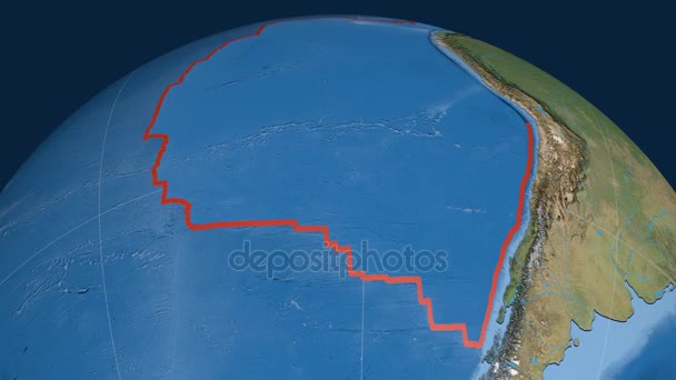 Placa tectónica de Nazca. Imagens de satélite — Vídeo de Stock