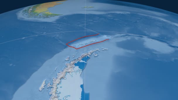 Shetland tektoniska plattan. Naturlig jord — Stockvideo