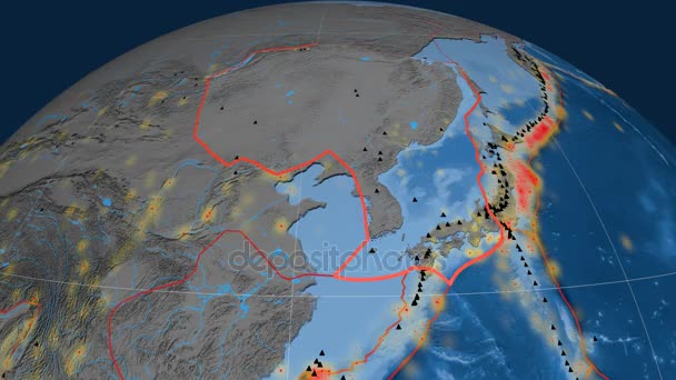 Amur tettonica presenti. Topo e bagnato — Video Stock