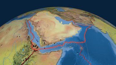 Arabistan deniz yaşamı özellikli. Topografya