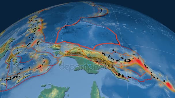 Присутствует тектоника Кэролайн. Отдых — стоковое видео