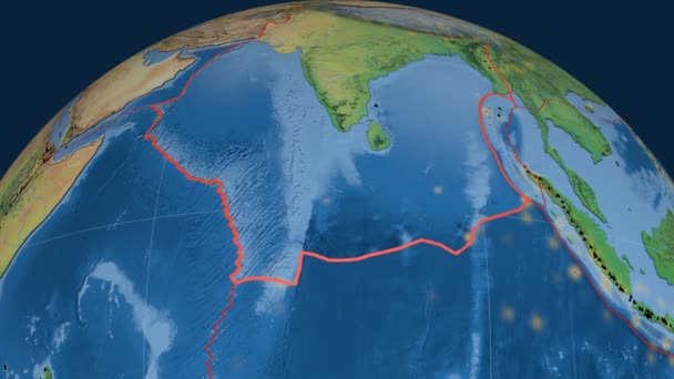 Indes tectoniques en vedette. Terre naturelle — Video