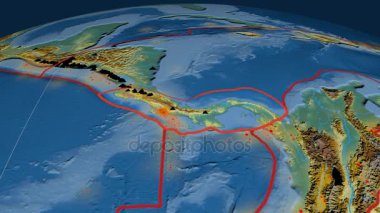 Panama deniz yaşamı özellikli. Kabartma