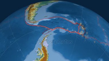 Scotia deniz yaşamı özellikli. Kabartma