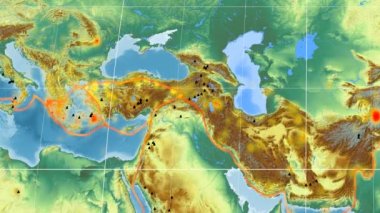 Anadolu deniz yaşamı özellikli. Kabartma. Kavrayskiy VII projeksiyon