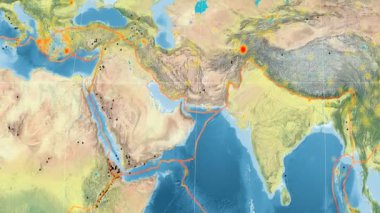 Arabistan deniz yaşamı özellikli. Topografya. Kavrayskiy VII projeksiyon