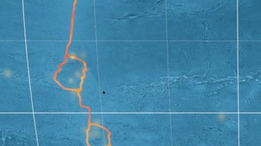 Paskalya deniz yaşamı özellikli. Topografya. Mollweide projeksiyon