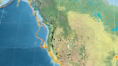 Juan De Fuca deniz yaşamı özellikli. Topografya. Kavrayskiy VII projeksiyon