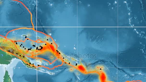 Manus tectonics en vedette. Un soulagement. Projection de Mollweide — Video