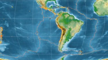 Nazca deniz yaşamı özellikli. Fiziksel. Mollweide projeksiyon