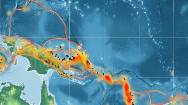 Kuzey Bismarck deniz yaşamı özellikli. Kabartma. Kavrayskiy VII projeksiyon