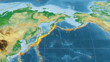 Okhotsk deniz yaşamı özellikli. Fiziksel. Mollweide projeksiyon