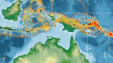 Timor deniz yaşamı özellikli. Fiziksel. Mollweide projeksiyon