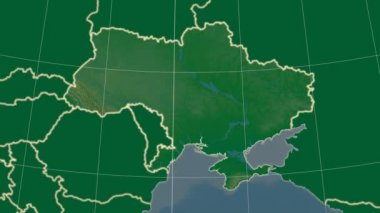 Ukrayna ve mahalle. Fiziksel
