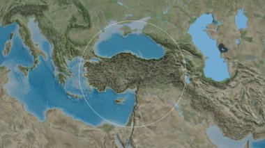 Hatay - Türkiye ili. Uydu