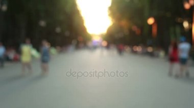 İnsanlar yaz park hızlı modu