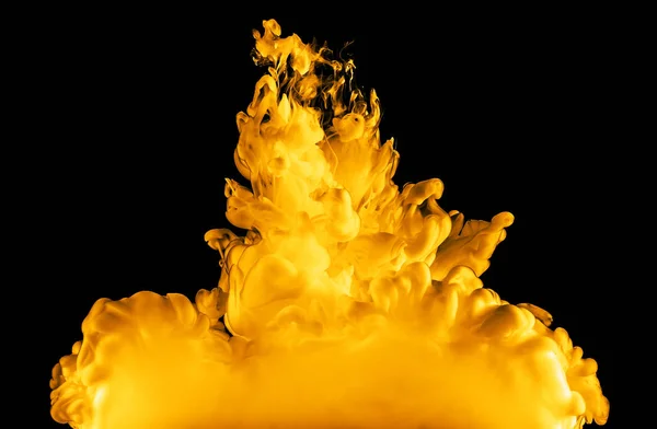 Fire of ink in water — Stock Photo, Image