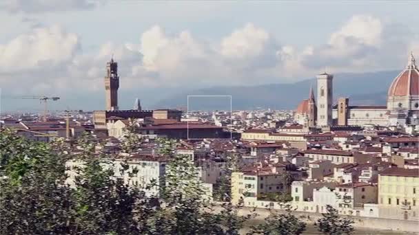 Florence Italy, a beautiful view of the city — Stock Video