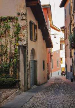 Eski şehir Bergamo İtalya'nın güzel mimari