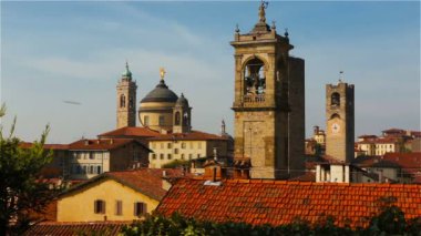 Eski şehir Bergamo İtalya'nın güzel mimari