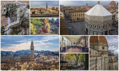 Konumlar Floransa İtalya fotoğrafları kolaj bir